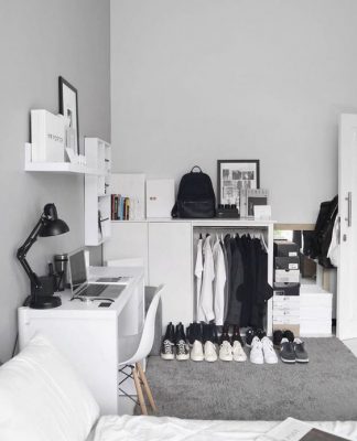 7 Great Ideas Aesthetic Minimalist Men Bedroom - SimDreamHomes